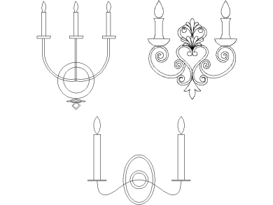 Candelabros de pared