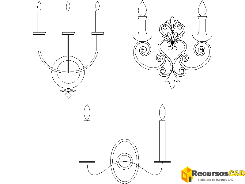 Candelabros de pared