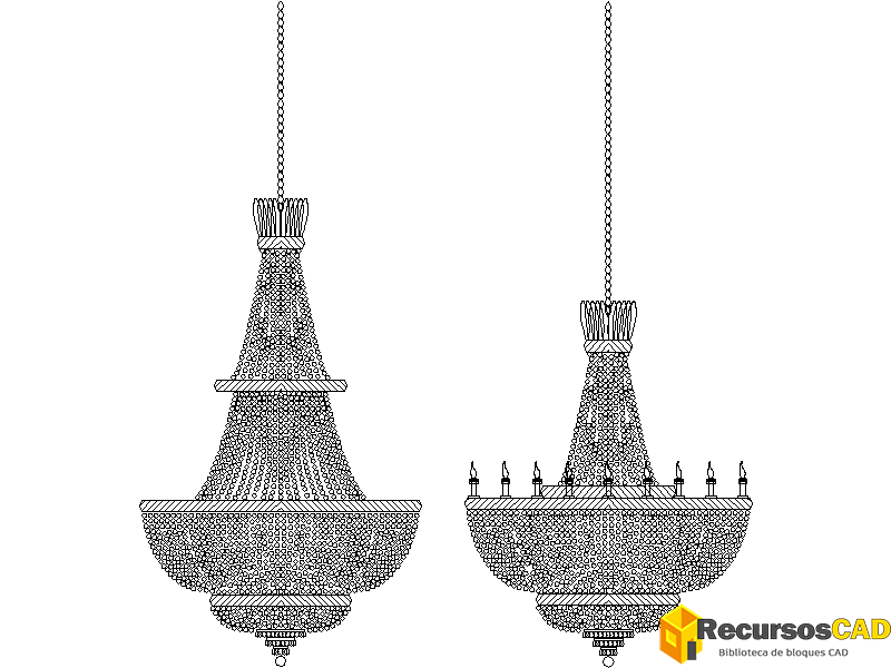 Candelabros de varios niveles