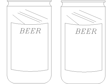 Bloques DWG de Latas de Cerveza para AutoCAD (1)