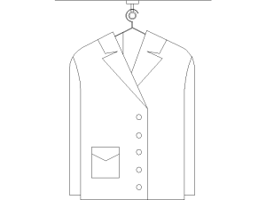 Descargar chaqueta de manga larga DWG