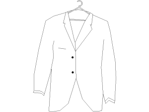 Descargar chaqueta en percha DWG