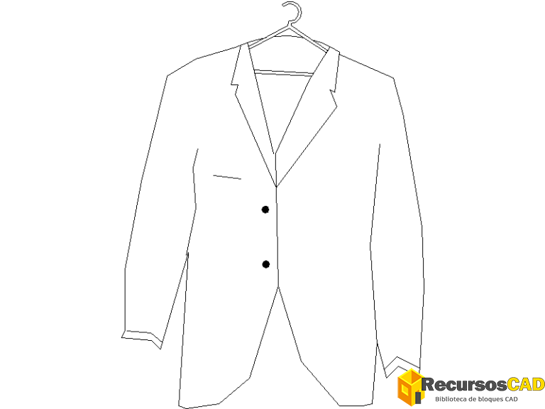 Bloques DWG de Abrigos: Ropa para AutoCAD Gratis en 2D - RecursosCAD