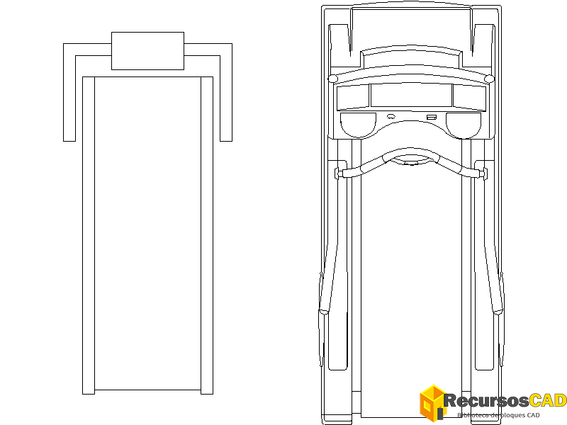 Cinta de correr electrónica moderna