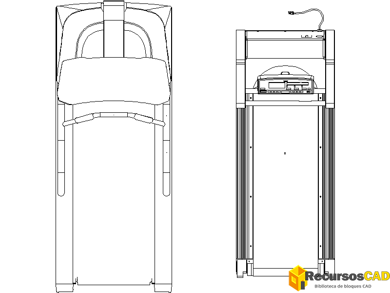 Dos cintas de correr equipadas