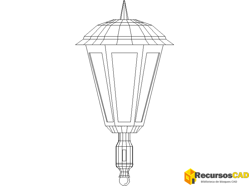 Farol de pared de metal