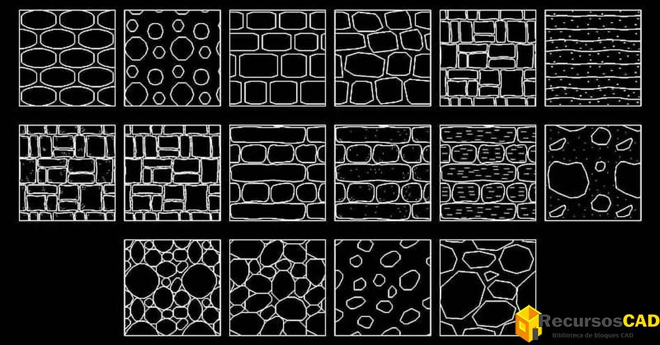 Descarga Gratis Hatch Patterns de Piedra