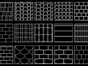 Descarga Hatch de Tejas para AutoCAD