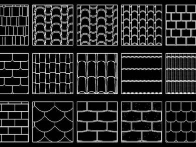 Descarga Hatch de Tejas para AutoCAD