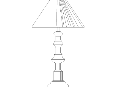 Lámpara artesanal cuerpo redondo