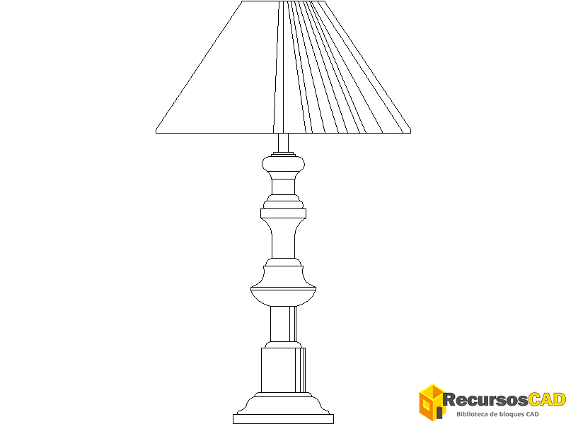 Lámpara artesanal cuerpo redondo