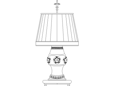 Lámpara casita de porcelana