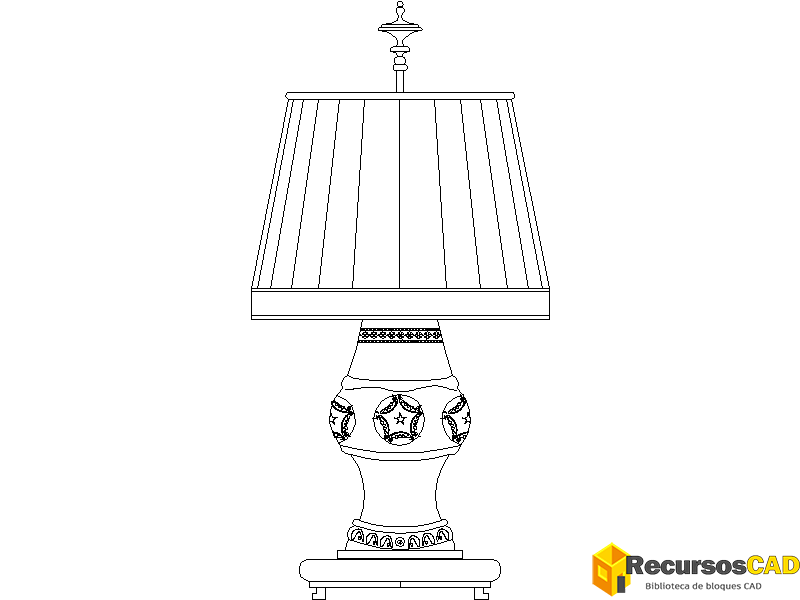 Lámpara casita de porcelana