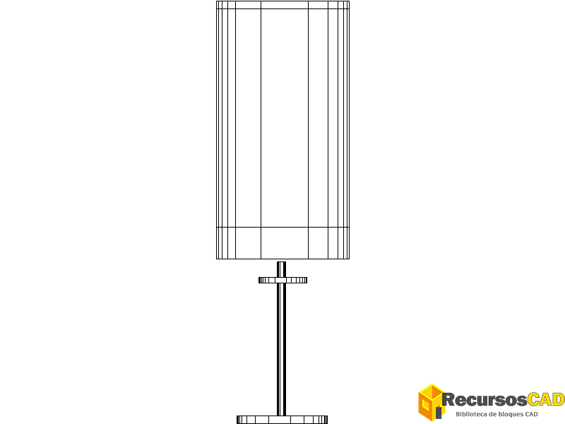 Lámpara cilíndrica de latón