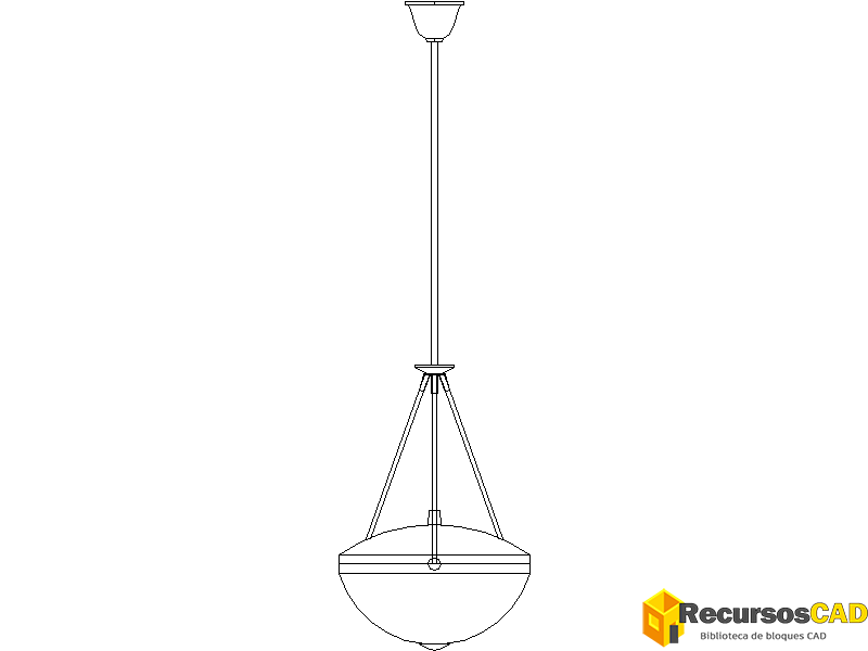 Lámpara colgante Shade con cúpula de cristal