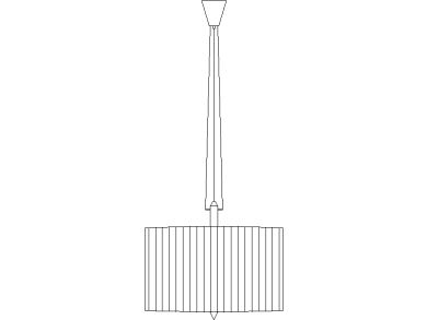 Lámpara colgante de tambor clásico