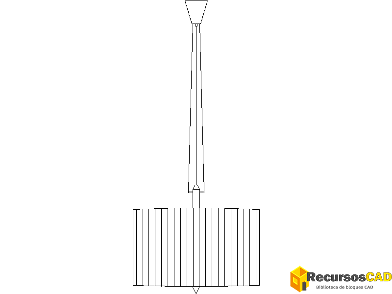 Lámpara colgante de tambor clásico