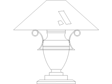 Lámpara con forma de trofeo