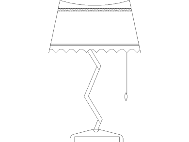 Lámpara con interruptor de cadena para AutoCAD