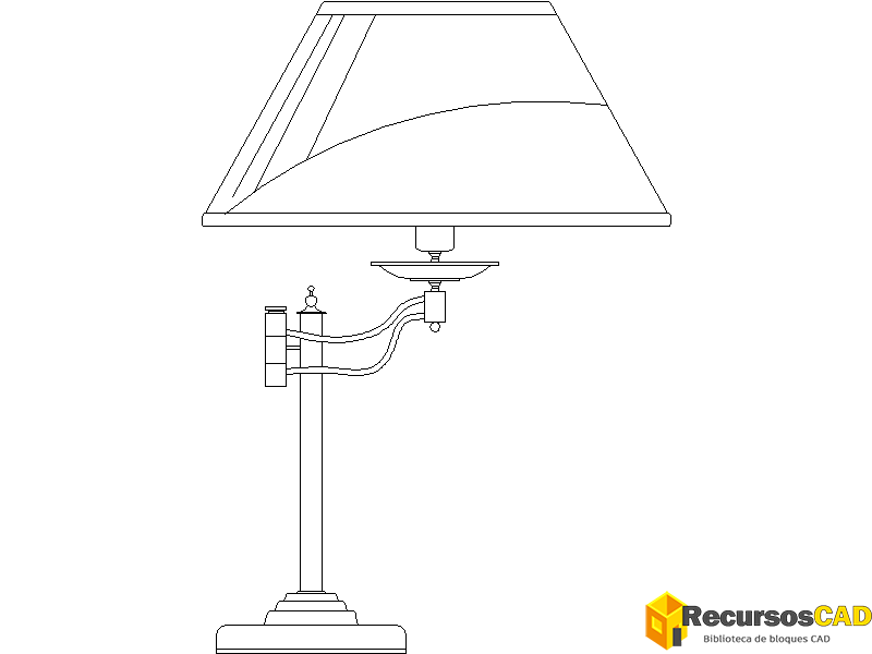 Lámpara de brazo oscilante tradicional