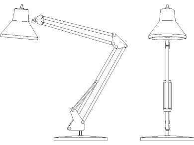 Lámpara de escritorio de arquitecto