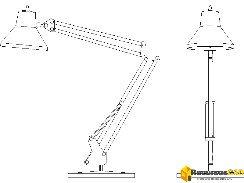 Lámpara de escritorio de arquitecto