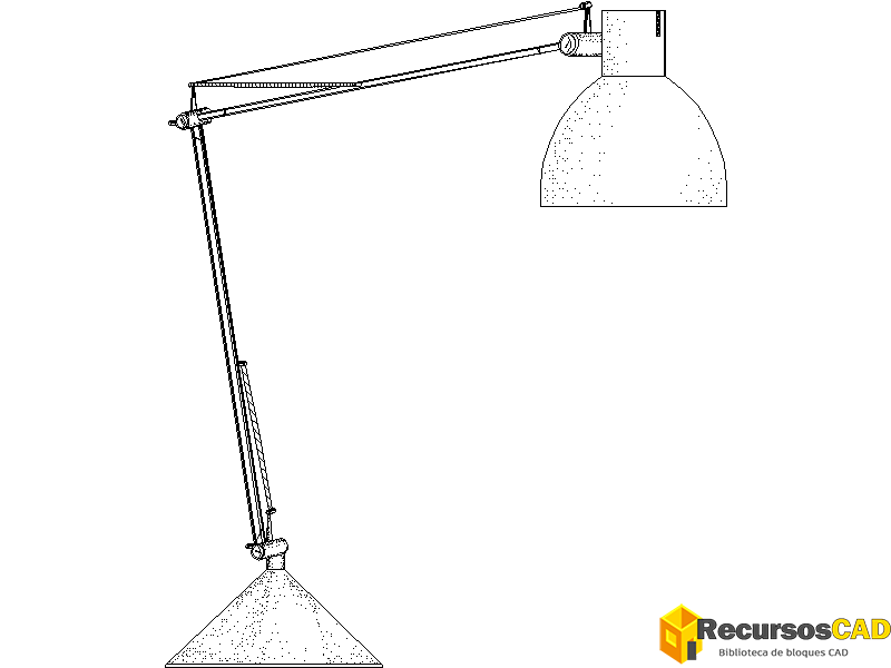 Lámpara de escritorio metálica