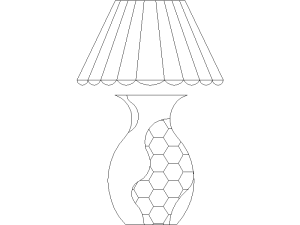 Lámpara de mesa con tarro de porcelana