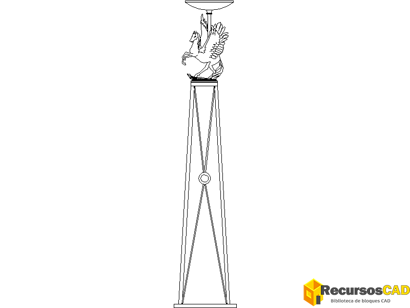 Lámpara de pie de lujo