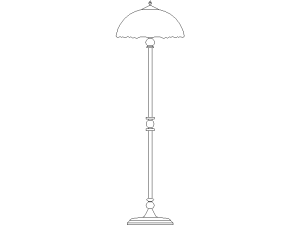 Lámpara de pie vintage de latón