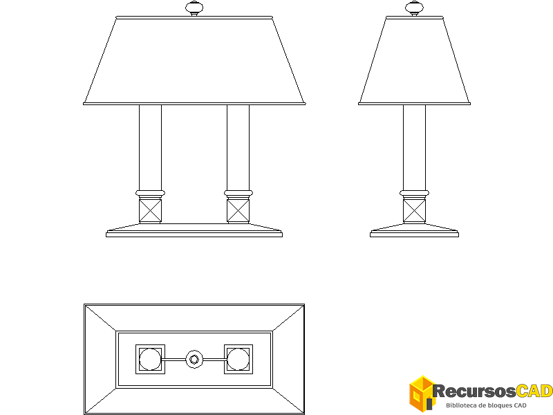 Lámpara doble artesano
