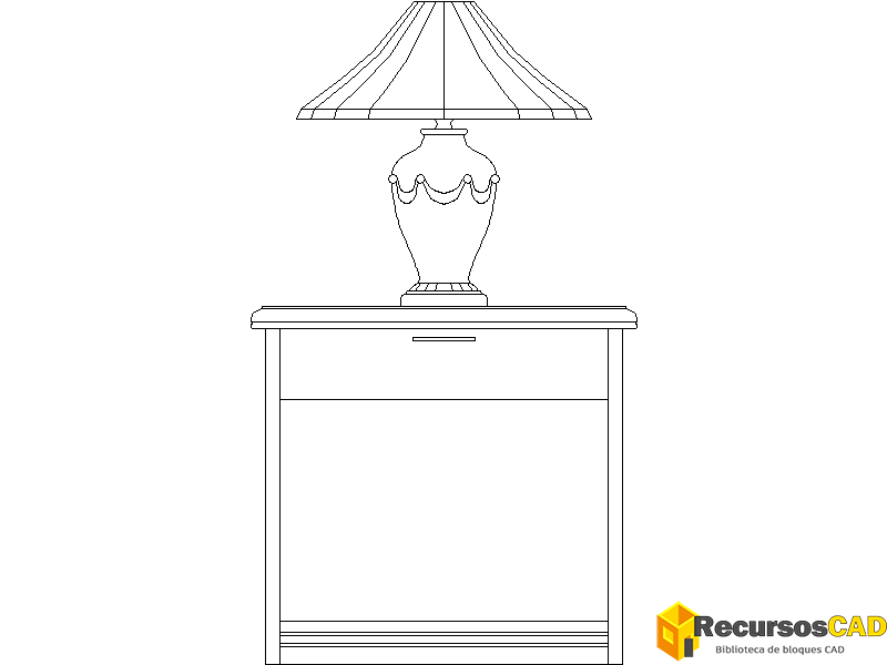 Lámpara en una mesa de consola