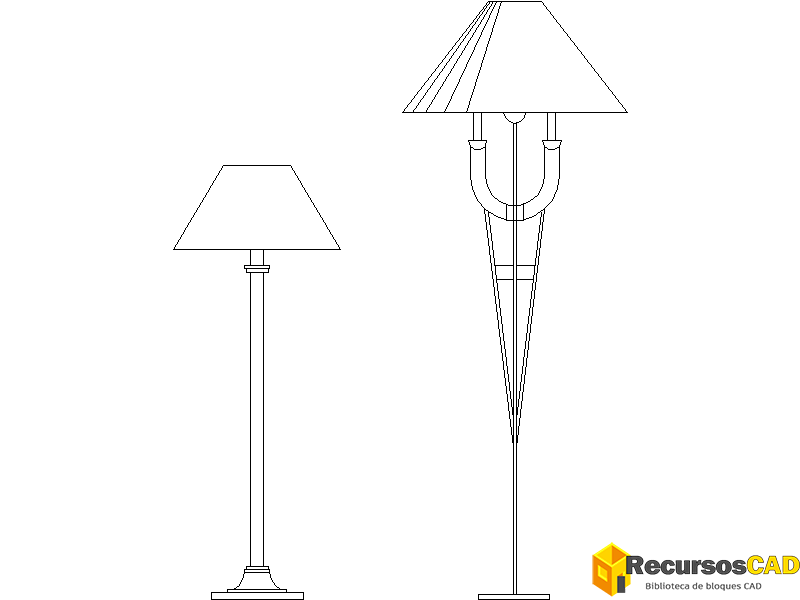 Lámparas clásicas y modernas.