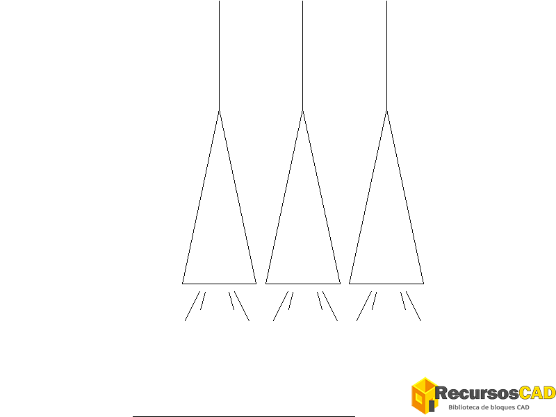 Lámparas colgantes de cono