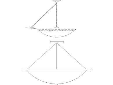 Bloques DWG de Lámparas Colgantes de Vidrio