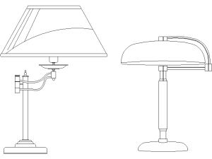 Lámparas de banqueros clásicas e industriales