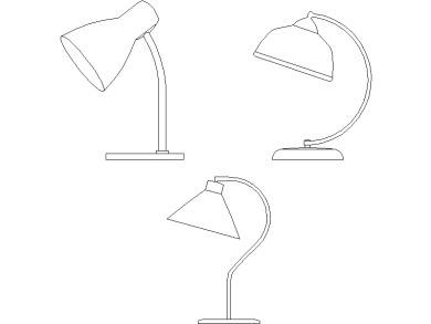 Lámparas de estudio orientables y curvas