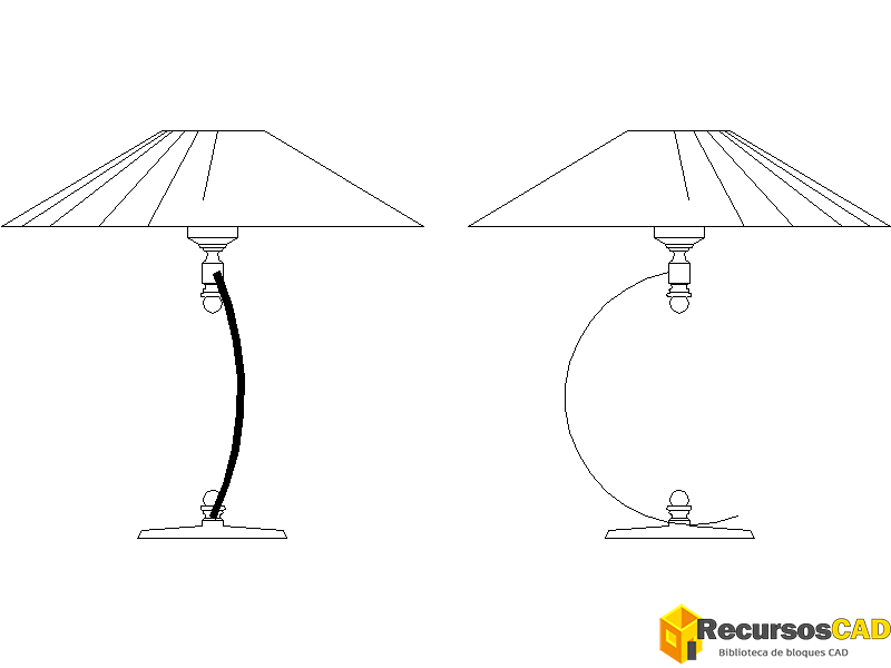Bloques DWG de Lámparas de Latón Antiguo