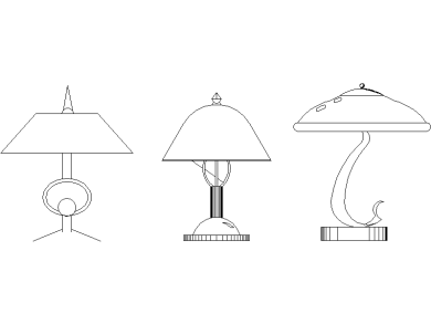 Lámparas de mesa artísticas