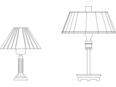 Lámparas de mesa en madera