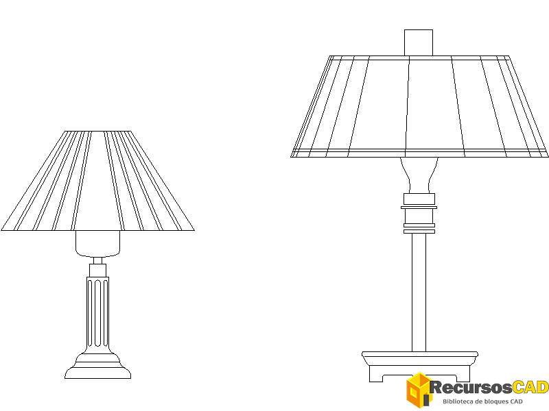 Lámparas de mesa en madera