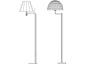 Lámparas de pie estilo casa de campo