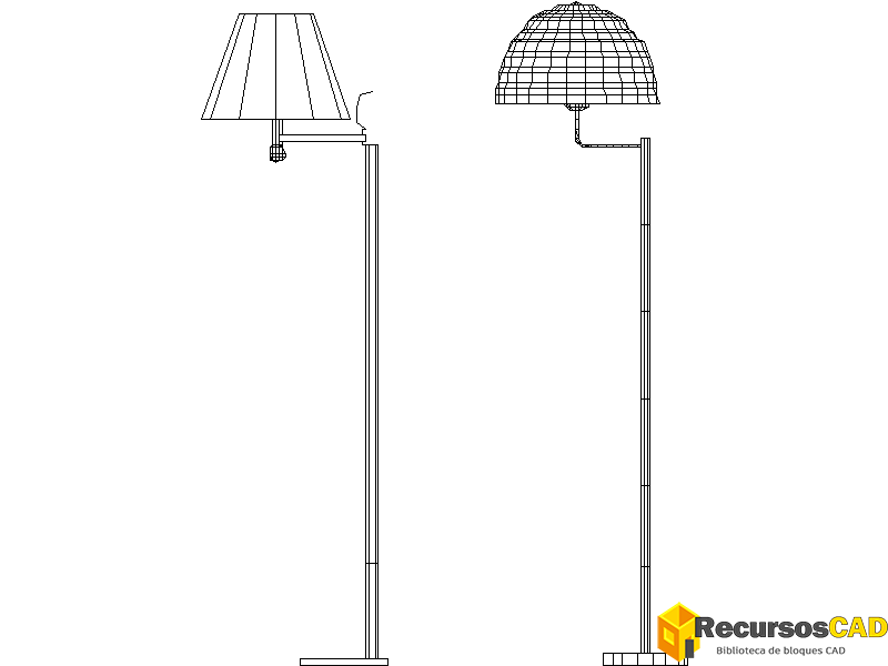 Lámparas de pie estilo casa de campo