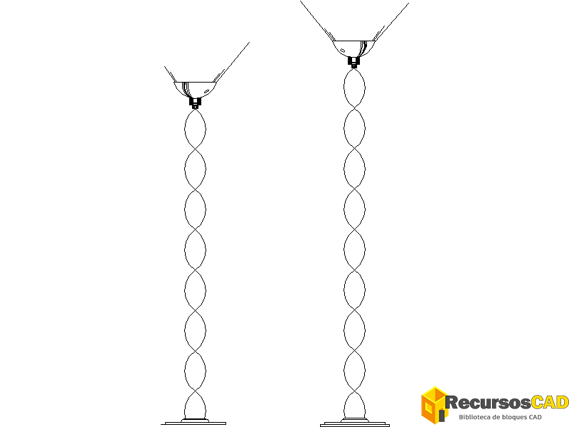 Lámparas torchiere revisadas de forma moderna