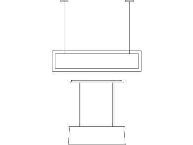 Luces Led rectangulares DWG Gratis