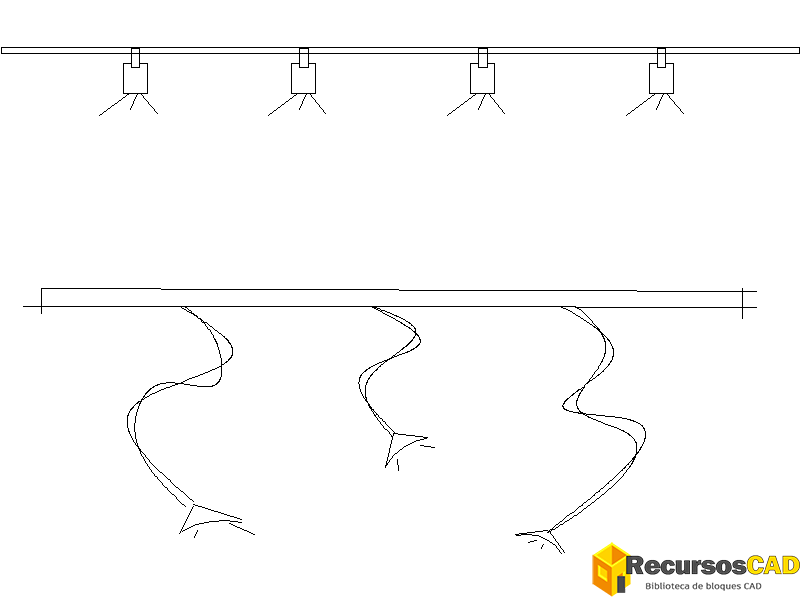 Luces de la pista de techo