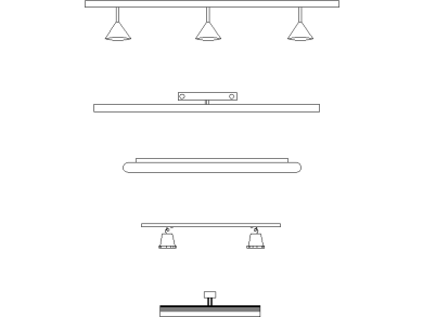 Luces de riel y lineales