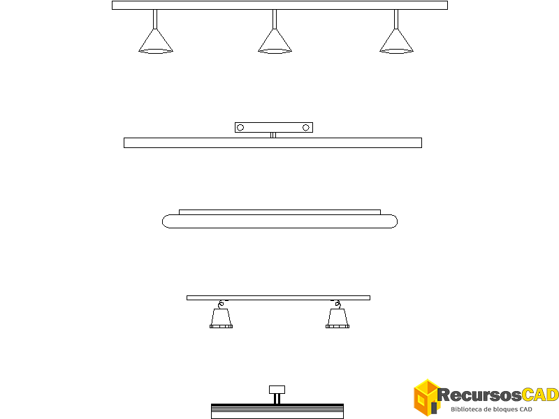 Luces de riel y lineales