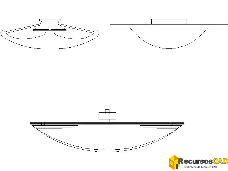 Bloques DWG de Luces de Techo Empotradas