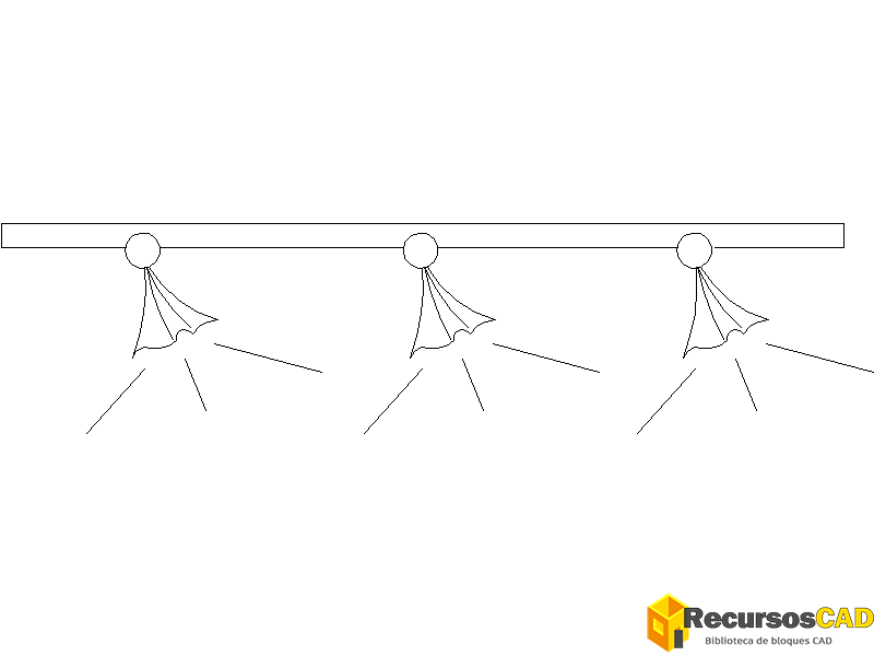 Panel con 3 focos orientables